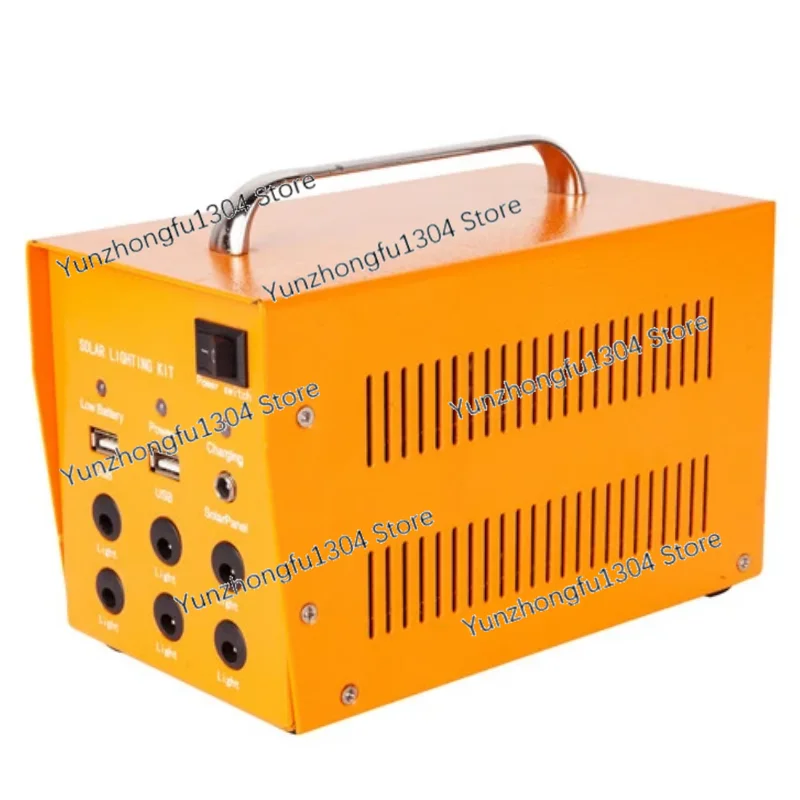 

Charger Battery Storage Home Generator Portable Solar Kit System USB Output Emergency