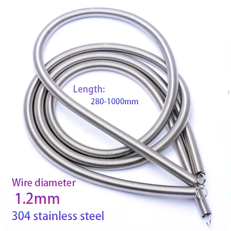 304 stainless steel pull spring double loop closed hook Stretch spring ...