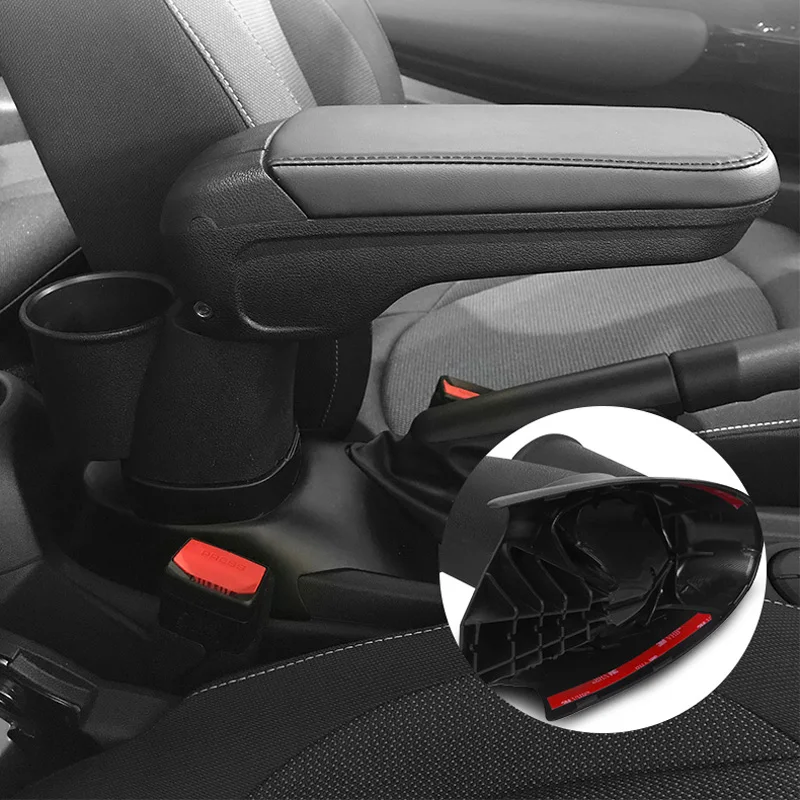

Car Armrest Box Leather Cup Holder Storage Accessories For MINI COOPER F55 F56 F57 R55 5R6 R57 R58 R59 R60 R61 Stowing Tidying