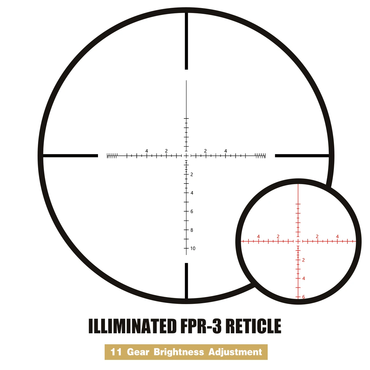 Lunette De Visée Spina Optics SF 6-36x56 - Réticule Mil Dot - Parallaxe Latérale - Étanche IPX6 - Pour Chasse & Tir