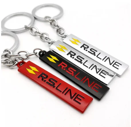 

RS Line Car Keychain Keyring Key Chain Ring for Renault Megane Arkana Velsatis Clio Scenic laguna Logan Koleos Sandero Safrane