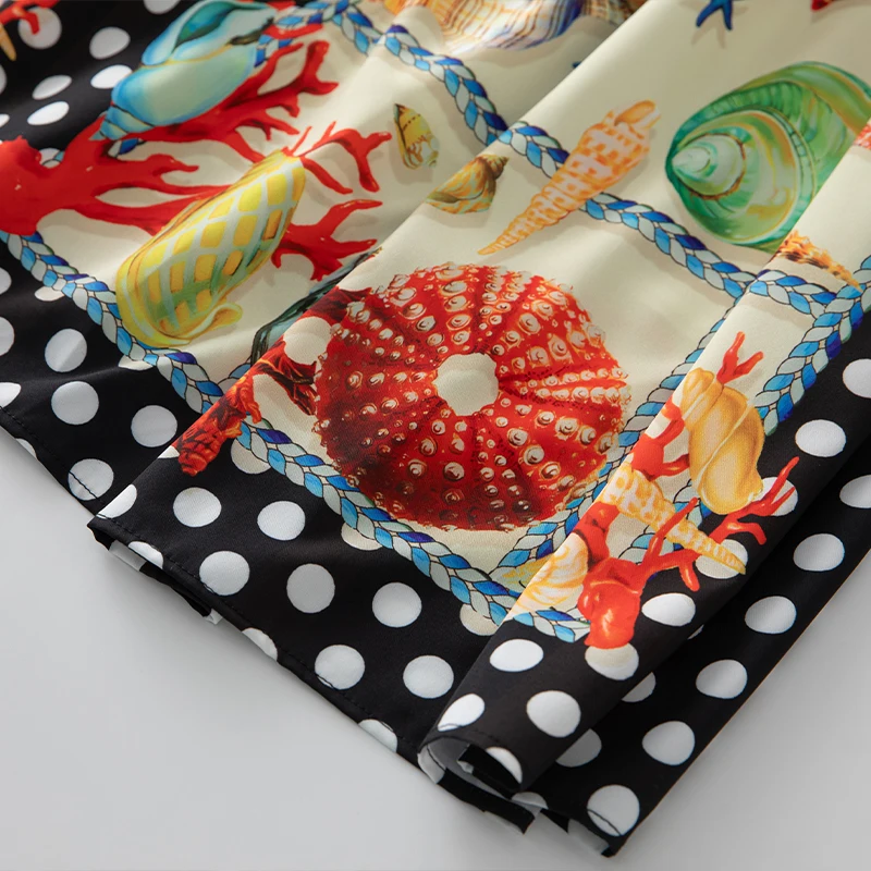 فستان نسائي أنيق بتصميم مطبوع ومزود بإبزيم، يتميز...