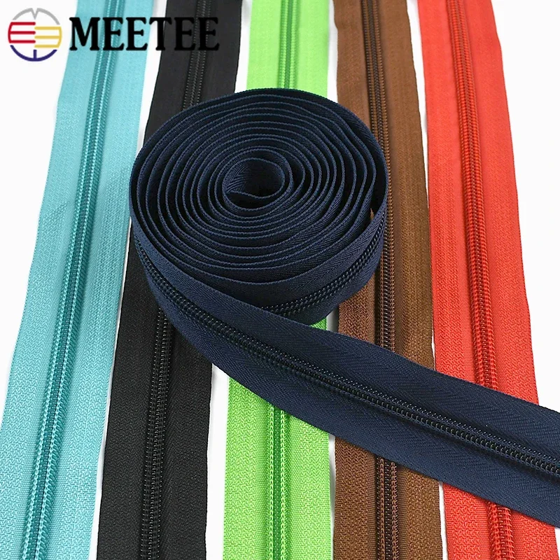 Nylon Zipper Kit with Pullers for DIY Sewing and Repairs