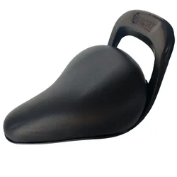 Youth Bicycle Saddle - Soft, Waterproof PU Leather Comfort Cushion for Kids (Black)