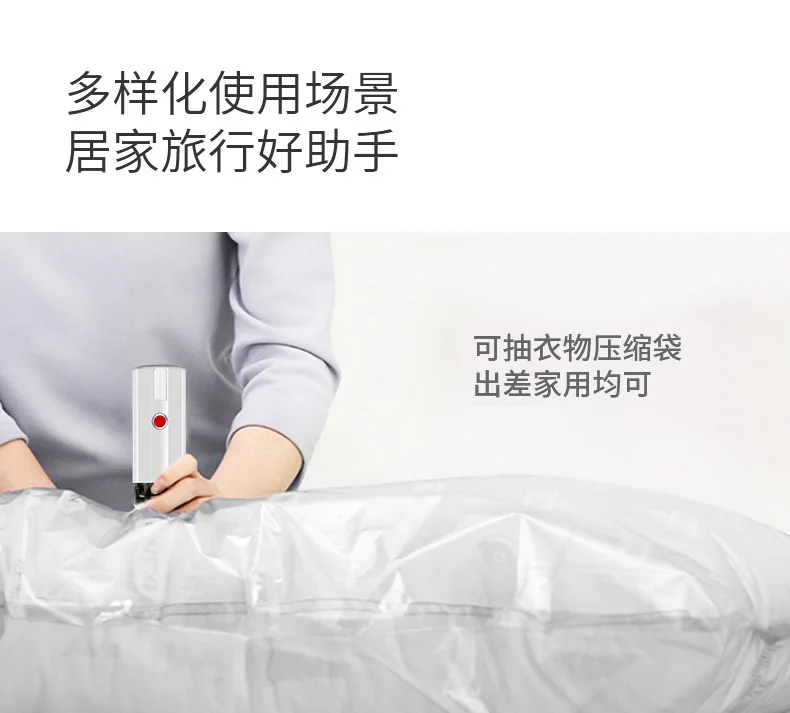 Description Picture 3 of itemElectric Handheld Mini Vacuum Sealer USB Portable Plastic Bags Sealer Degasser for Food Kitchen Travel Vacuum Packaging Machine