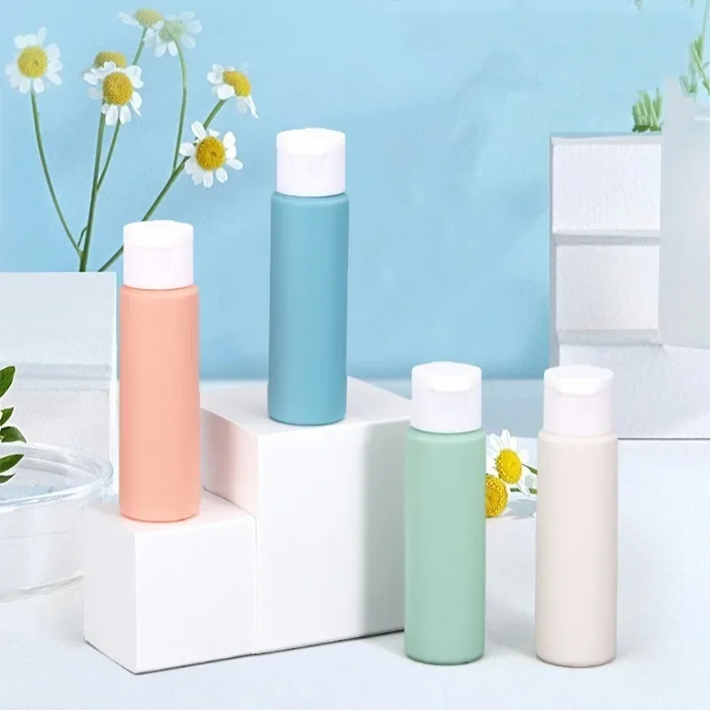 Macaron Travel Split Bottle 50ml Portable Split Set Makeup & Skin Care Lotion Shower Gel Flap Storage Bottle Easy To Carry