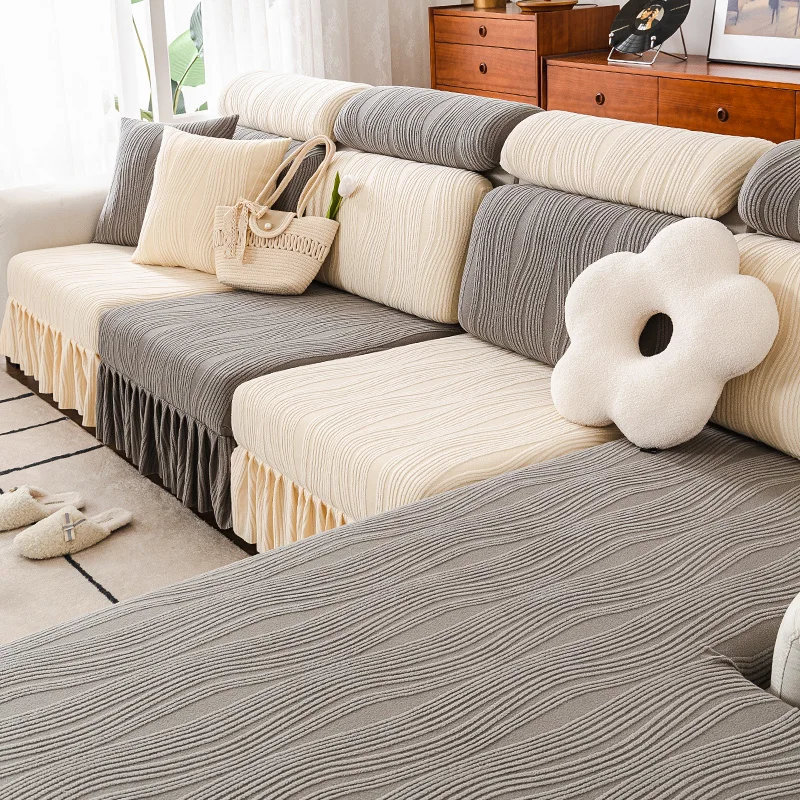 MountainJacquardStretchSofaCoversUniversalLazyElasticSimple