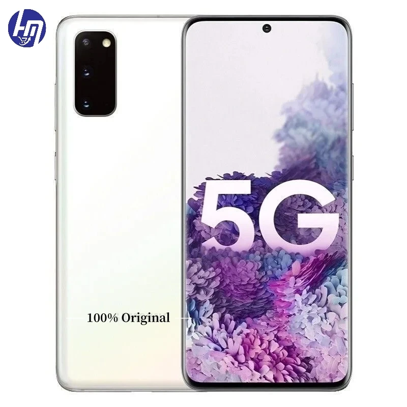 Samsung-Telefone Android Desbloqueado, Galaxy S20, 5G, 6.2 ", G981V, G981U1, G981B, RAM 12GB, ROM 128GB, 3200x1440Pixels, Snapdragon 865, Original