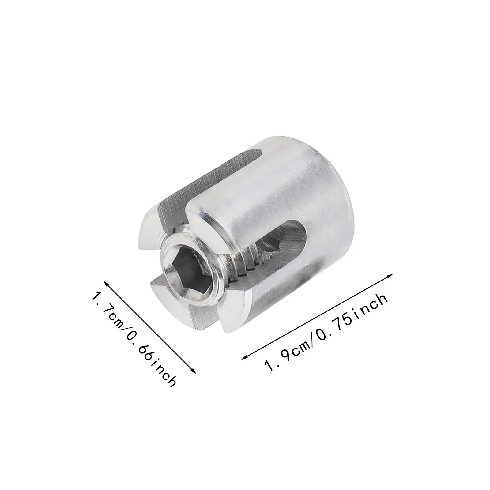 4x Cross Cable Clamps Wire Rope Fitting Sturdy Easily Install Heavy Duty Cable Clips Stainless Steel for Wall Trellis System