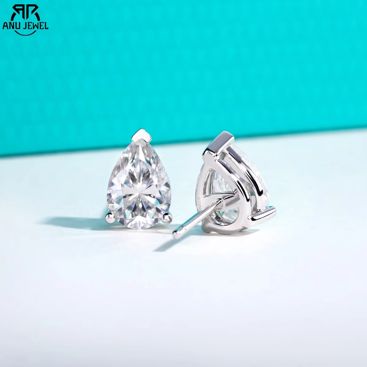 Moissanite 925 Sterling Silver Bell Earrings