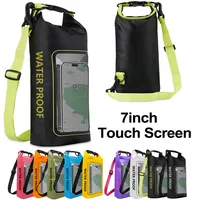 2L Swimming PVC Pack Dry Bag Touch Screen Outdoor Waterproof Shoulder Kayak Bags Trekking Drifting Rafting Surfing Boating Bag 1