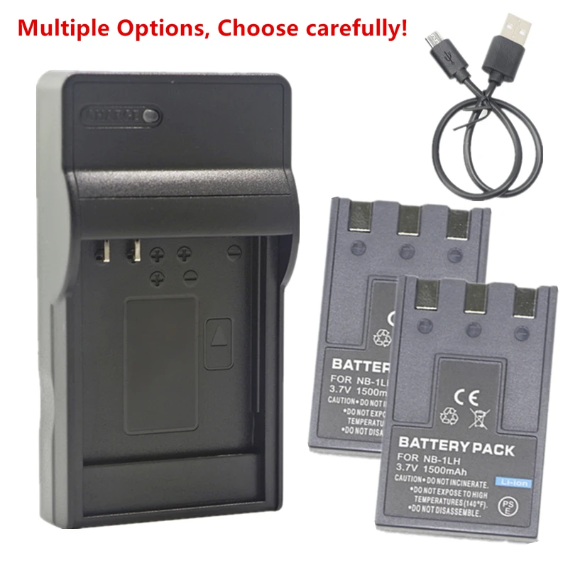 Nb-1L Nb-1Lh Batteria O Caricabatterie Per Canon Ixy Digital 200 200A 300 300A 320 400 430 450 500 S200 S230 S330 Powershot S200 S230