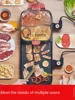 ZC Household Electric Baking Pan Barbecue Plate Multi-Functional Hot Pot Roasting Hot Pot Roast All-in-One Pot 2