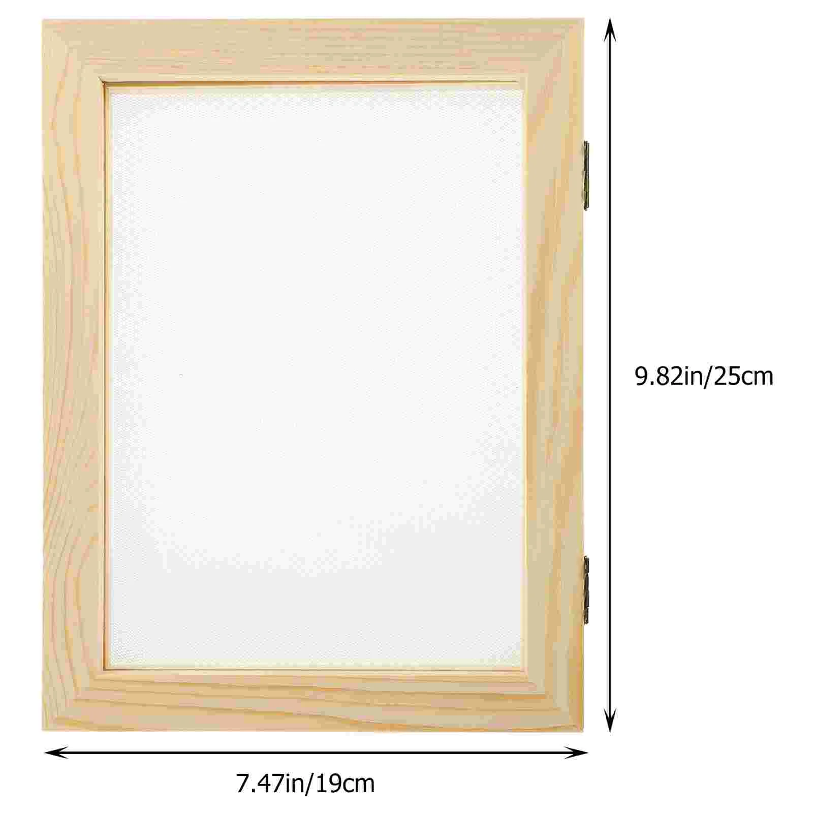 종이 체 만들기 프레임, DIY 나무 금형, 제지 공예, 데클 인쇄 장난감, 수제 키트, 어린이 몰드 도구