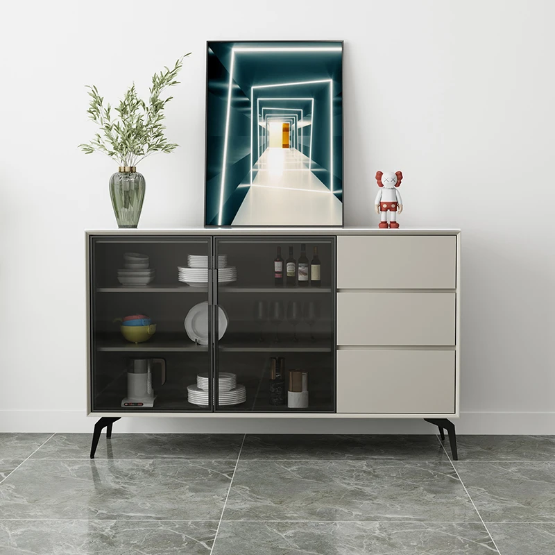 

Accent Drawers Sideboard Buffet Cabinet Wood Coffee Tables Shelf Storage Sideboard Kitchen Cupboard Aparador Glass Furniture
