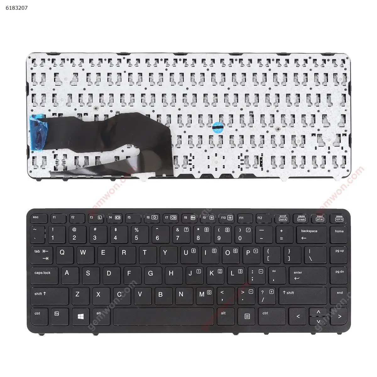 Tastiera Per Laptop Usa Per Hp Elitebook 840 G1 850 G1 Cornice Nera