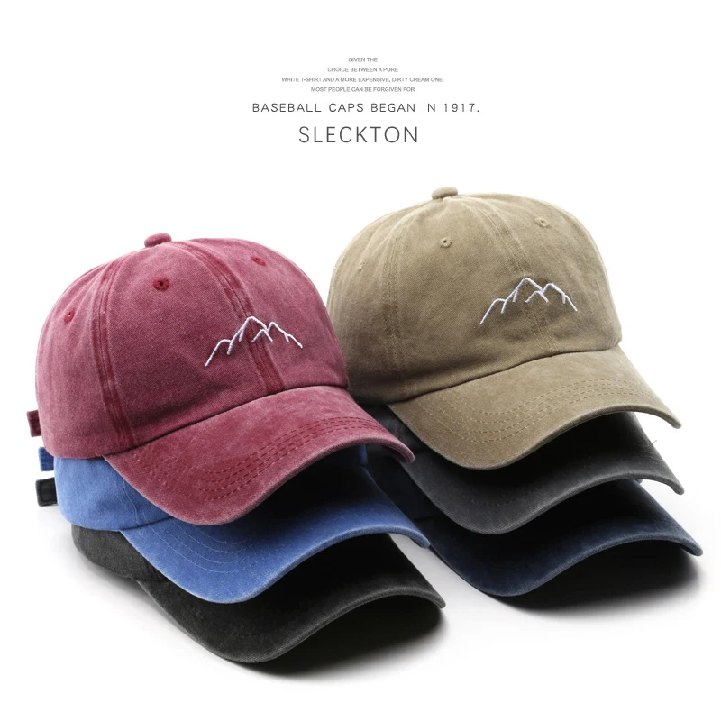 

SLECKTON Fashion Baseball Cap for Women and Men Retro Washed Cotton Peaks Embroidered Hat Outdoor Casual Sun Caps Snapback Hats