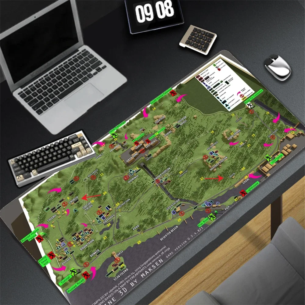 Map of escape from tarkov large mouse pad 900x400 mousepad gaming desk