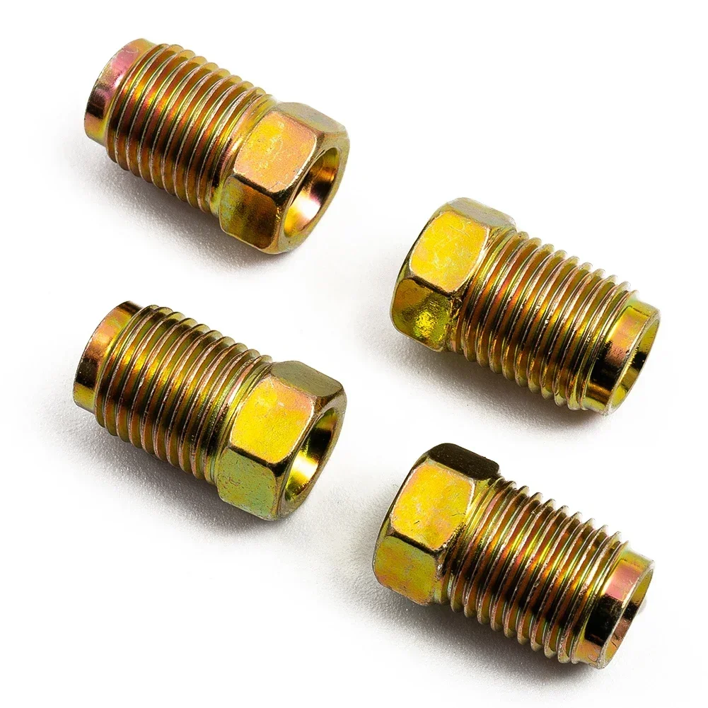 20x Brake Line Fittings Set For 3/16 Tube Inverted Flares Metric End Union Nuts 10mm X1mm Male Nuts