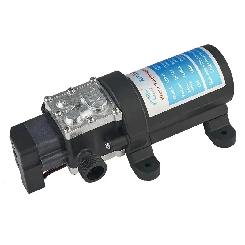 ปั๊มไดอะแฟรมไฟฟ้า7L 1/2 "24V 100W ปั๊มรองพื้นด้วยตัวเองปั๊มทนอุณหภูมิสูงปั๊มน้ำทดสอบความดัน 1