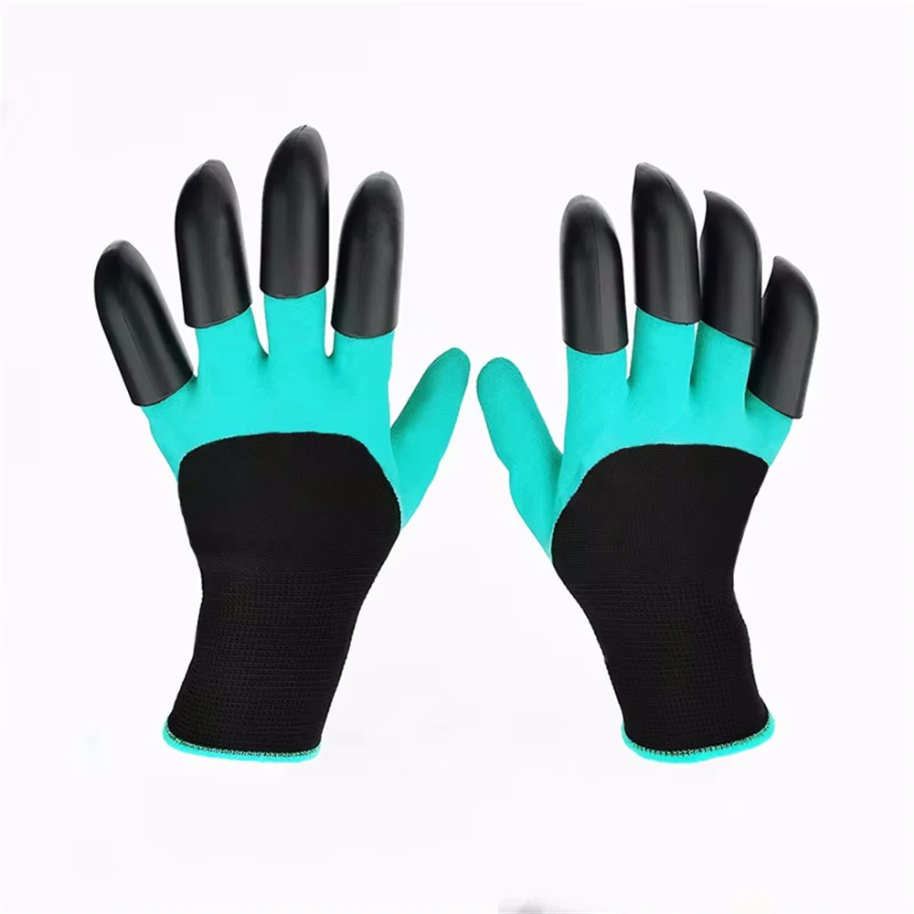 Gardening Gloves with Claws Breathable Waterproof Working Digging Planting Sting-Resistant Non-slip Protective Latex Gloves 6