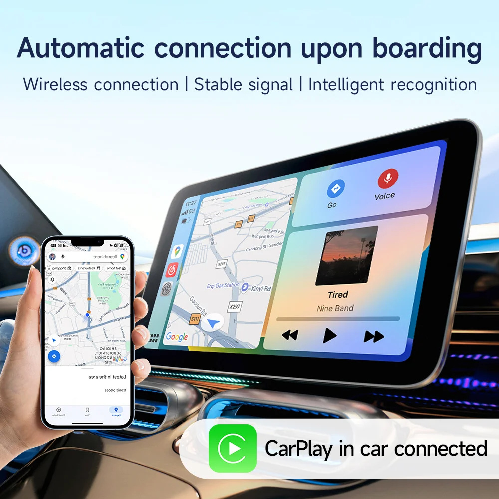 Wireless CarPlay Android Auto Adapter USB Smart Dongle Mini Box Plug And Play Universal For VW  For Toyota For BMW For Honda