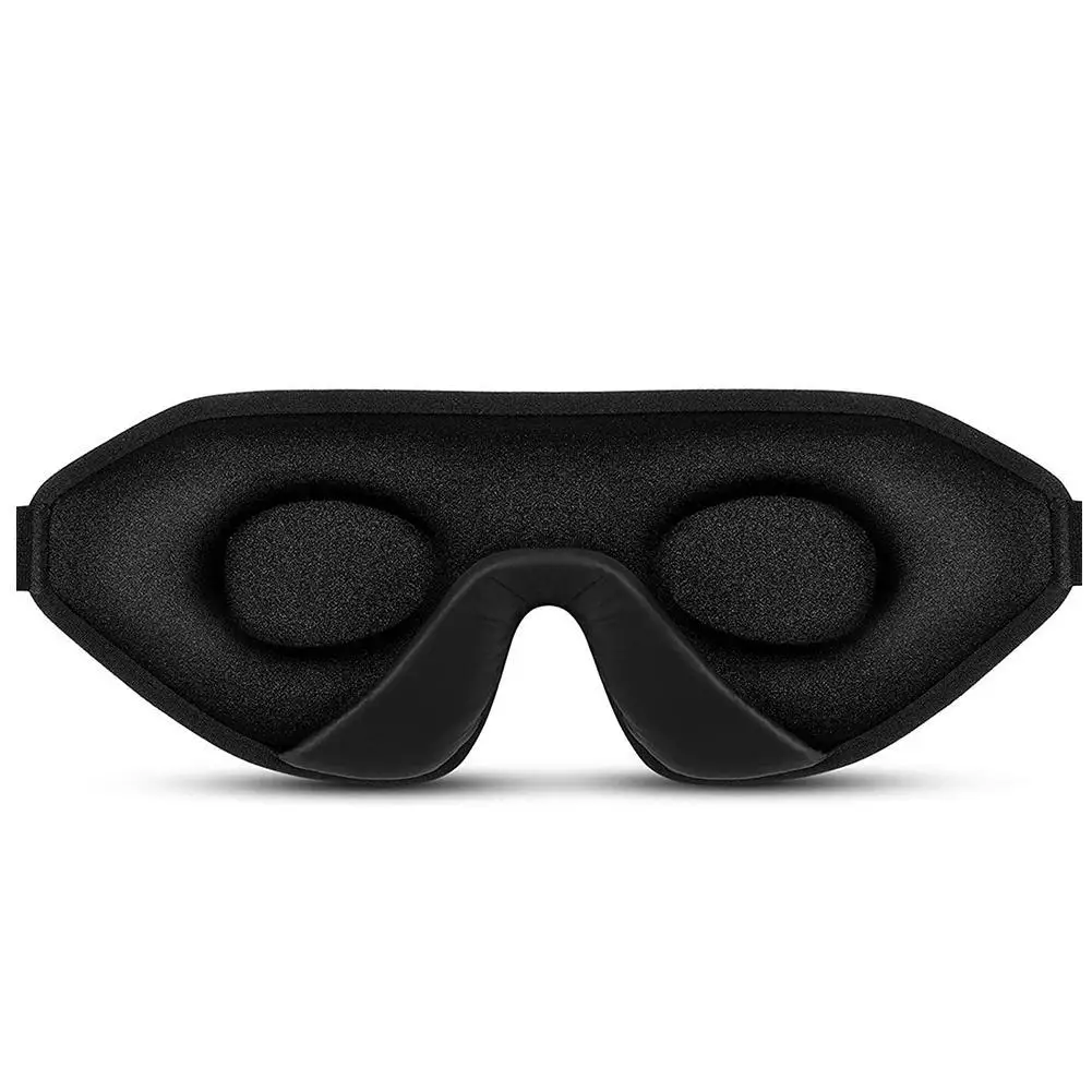 Masque De Sommeil 3D Confort – Blocage 100% Lumière + Bouchons D’Oreilles, Ergonomique Pour Dormir Sur Le Côté, Homme & Femme (Noir)