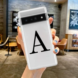 Soft TPU Phone Case with Initial Letter Design - A to Z Fashion Collection - Pixel 9 Pro (B1)