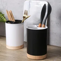 Utensil Holder Cutlery Drainer Kitchen Tableware Storage Bucket Plastic Chopstick Spoon Storage Rack Detachable Kitchen Tools 2