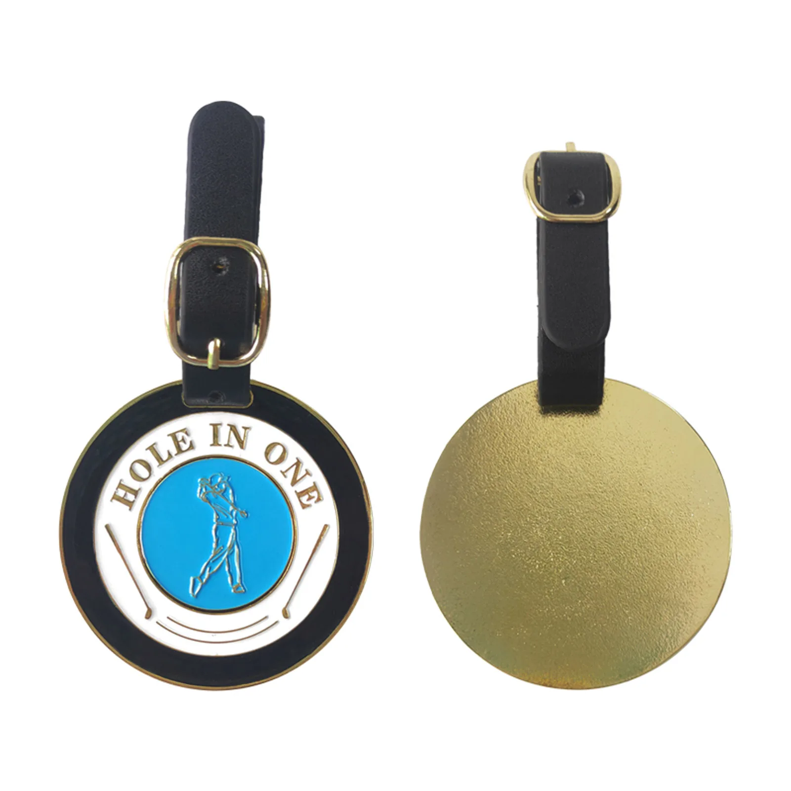 Round Golf Luggage Tags Metal Suitcase Tag Women Men Luggage Suitcase Name ID Address Label Holder Travel Accessories