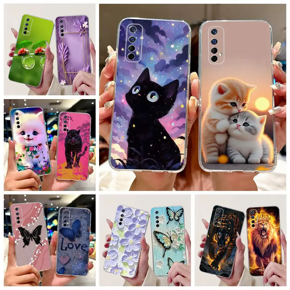 Cute Cat Luxury Painted Soft Silicone Phone Case Cover