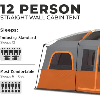 Large Multi-Room Family Tent 2