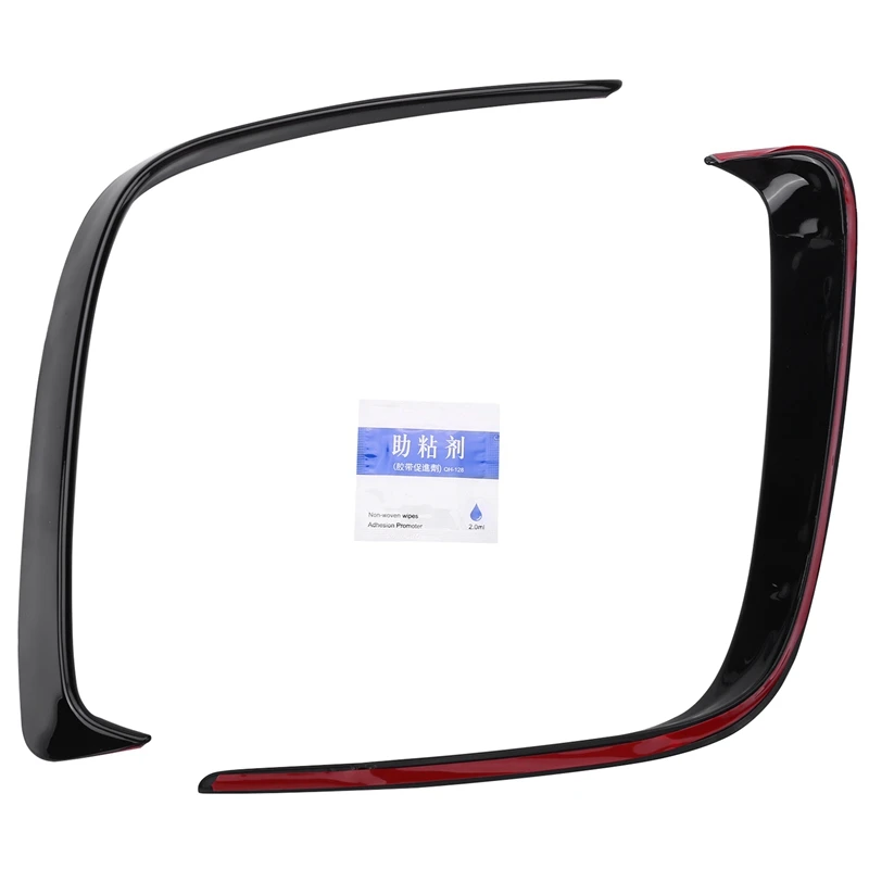 New2pair Car Black Abs Rear Bumper Splitter Spoilers Canard For Mercedes For Benz W176 A200 A250 A45 Amg 2013-