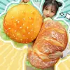 3d Printed Burger Pillow Cheeseburger Plush Pillow 3d Simulation Hamburger Stuffed Cushion for Kids Bedroom School Classroom 5