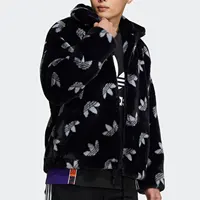 Veste de sport à capuche en fausse fourrure Adidas Originals pour homme HI4656 3