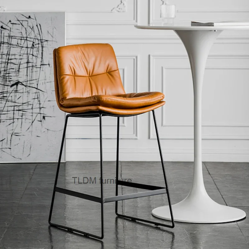 

Living Room Nordic Bar Chair Luxury High Restaurant Metal Kitchen Bar Chair Modern Design Outdoor Banquet Furniture SR50BC