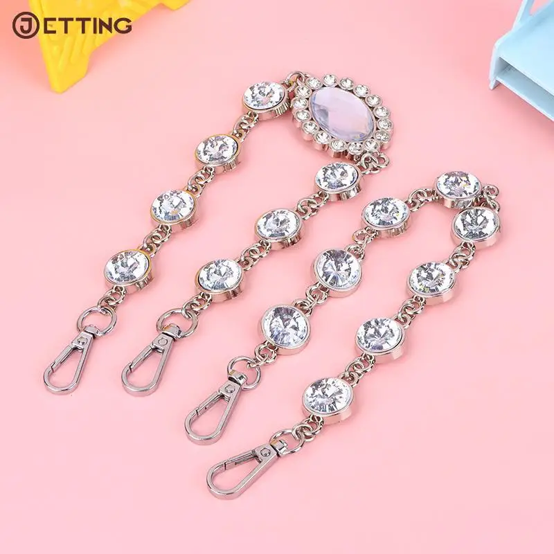 

Fashion Rhinestone Chain Handbag Strap For Women Luxury Cz Diamond Chain Bag Handle Chains Bags Accessories