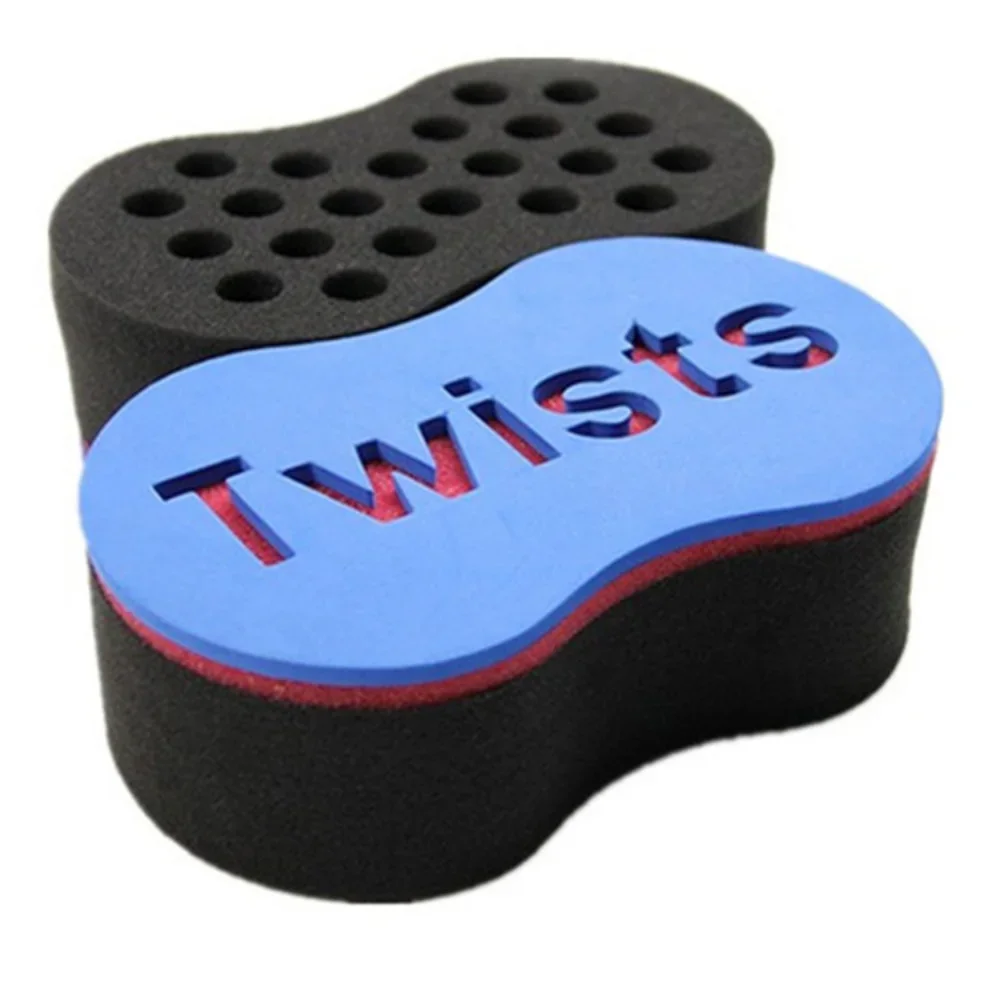 Description Picture 2 of itemDouble Sides Magic twist hair brush sponge,Sponge Brush for Natural,afro coil wave dread sponge brushes