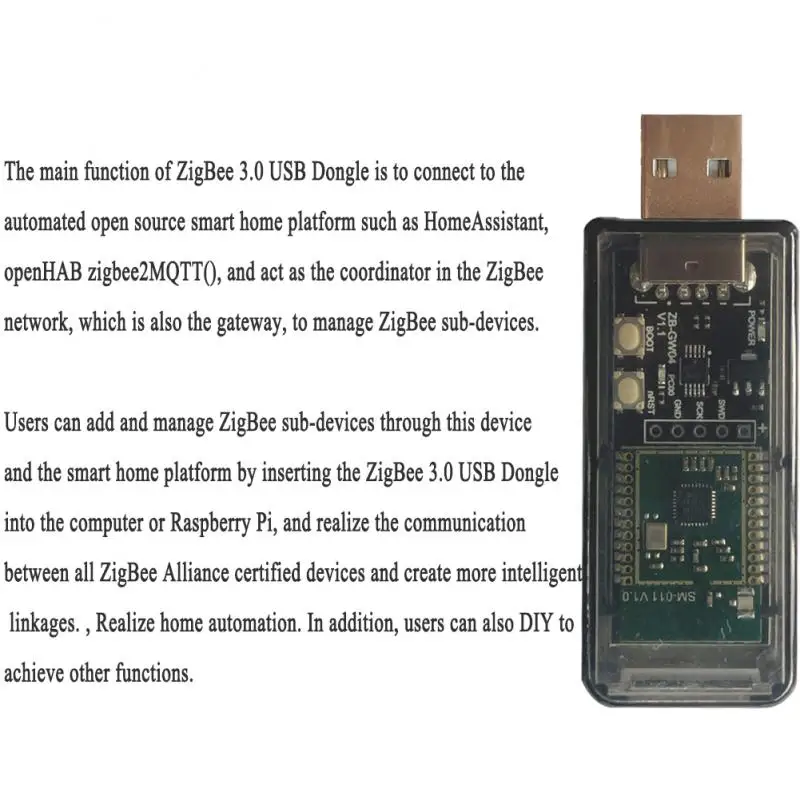 오픈 소스 허브 무선 미니 스마트 홈 지지대, Uart 3.0 게이트웨이 Zb-gw04, USB 동글 칩 모듈, Ota, 신제품