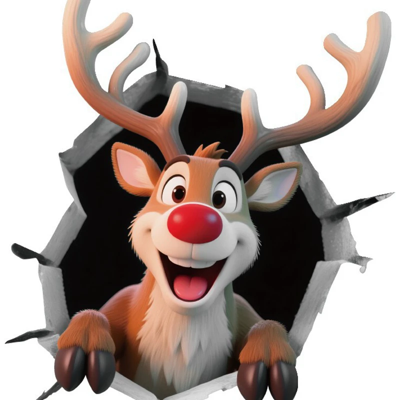 Santa Claus Christmas Toilet Stickers Merry Christmas Party Decoration 2025 Xmas Bathroom Decor Navidad Natal New Year Gift 2026