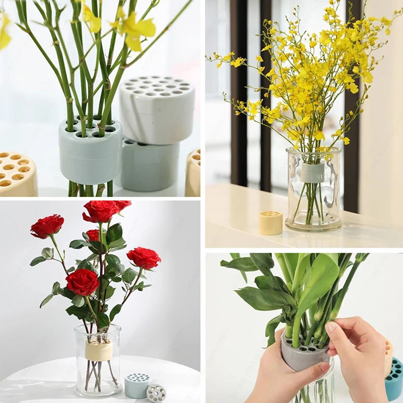 Spiral Flower Stem Stand DIY Vase Spiral Rod Stand Bouquet Flower Art DIY Home Art Decoration