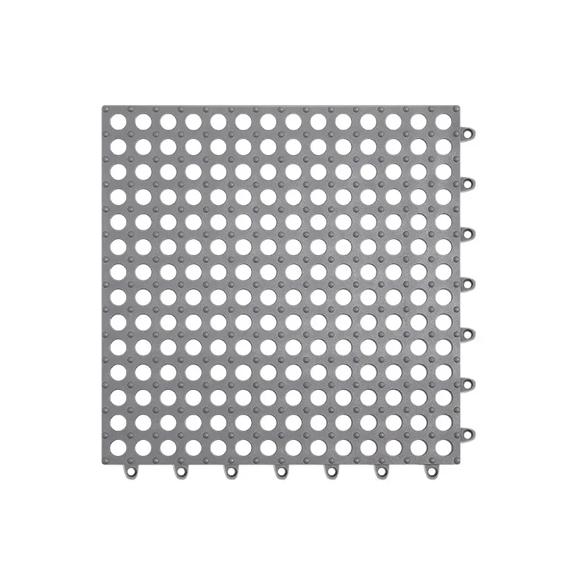 24PCS Kitchen Bathroom Anti-slip Waterproof Floor Mat Patchwork Hollow Bath Anti-fall Foot Bath Drainage Carpet
