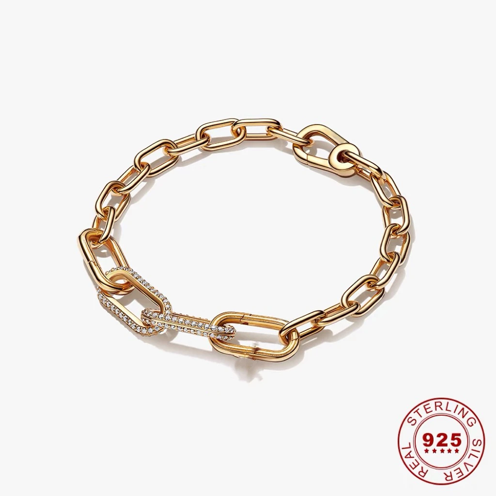 

Pan Chunyin S925 Silver Bracelet DIY Silver Beads Paired with Silver Beads Me Series Bracelet