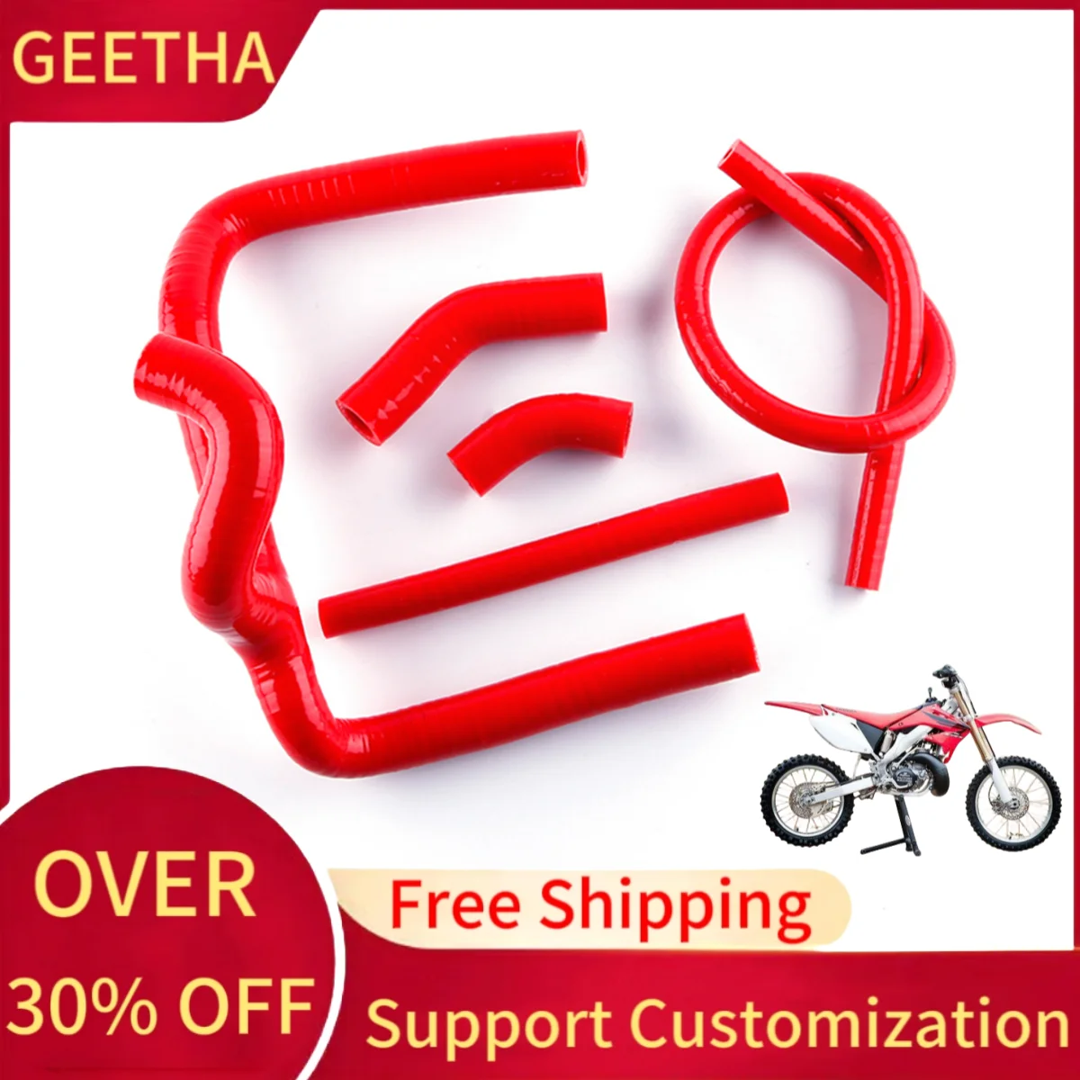 

Для мотоцикла 2002-2008 Honda CR250 CR250R CR 250 R 2-тактный 2003 2004 2005 2006 2007 силиконовый радиатор