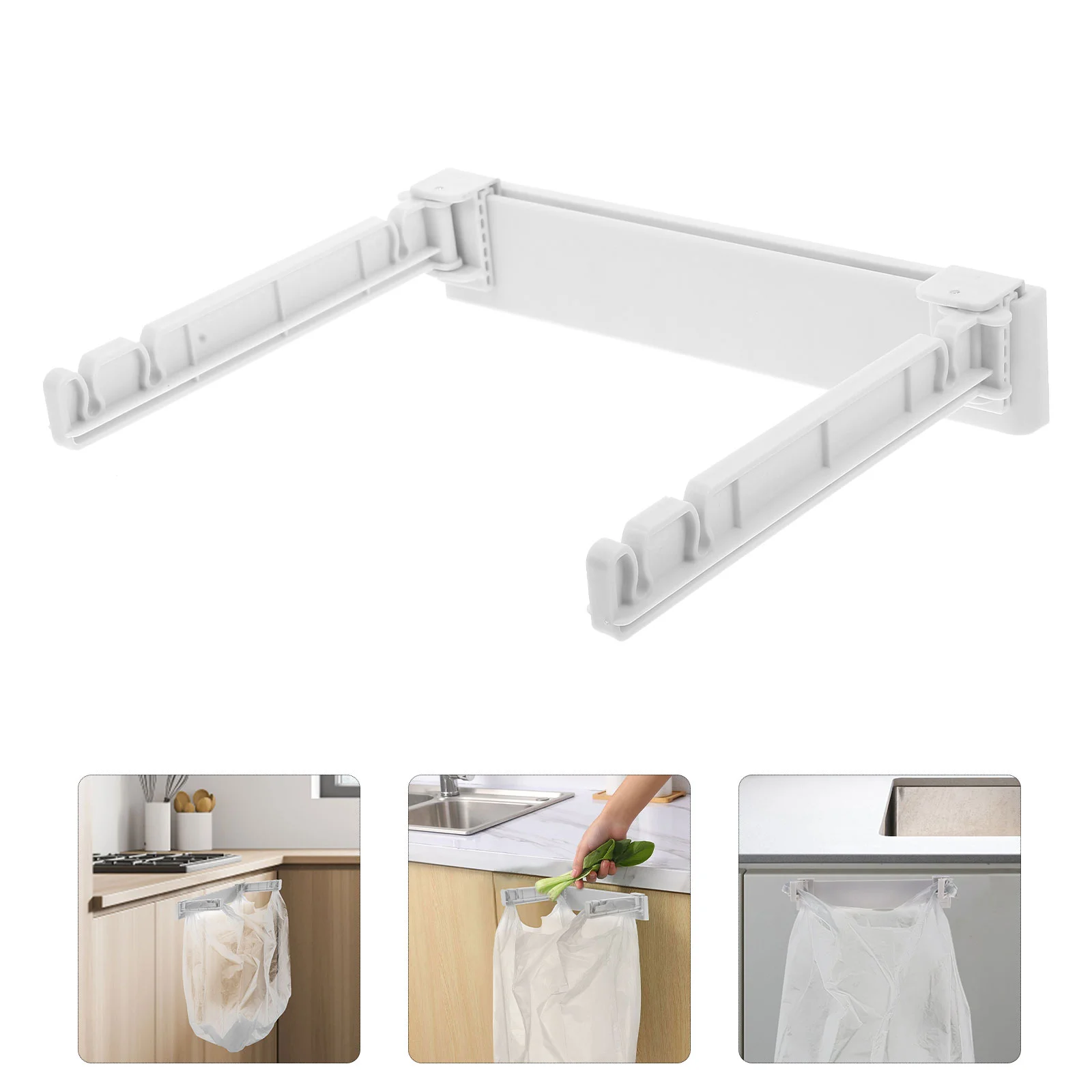 

Trash Bag Holder Dump Pouch Multifunction Kitchen Rubbish Rack Stand Hanging Pp Garbage Sink Filter Bags Shelf Holders