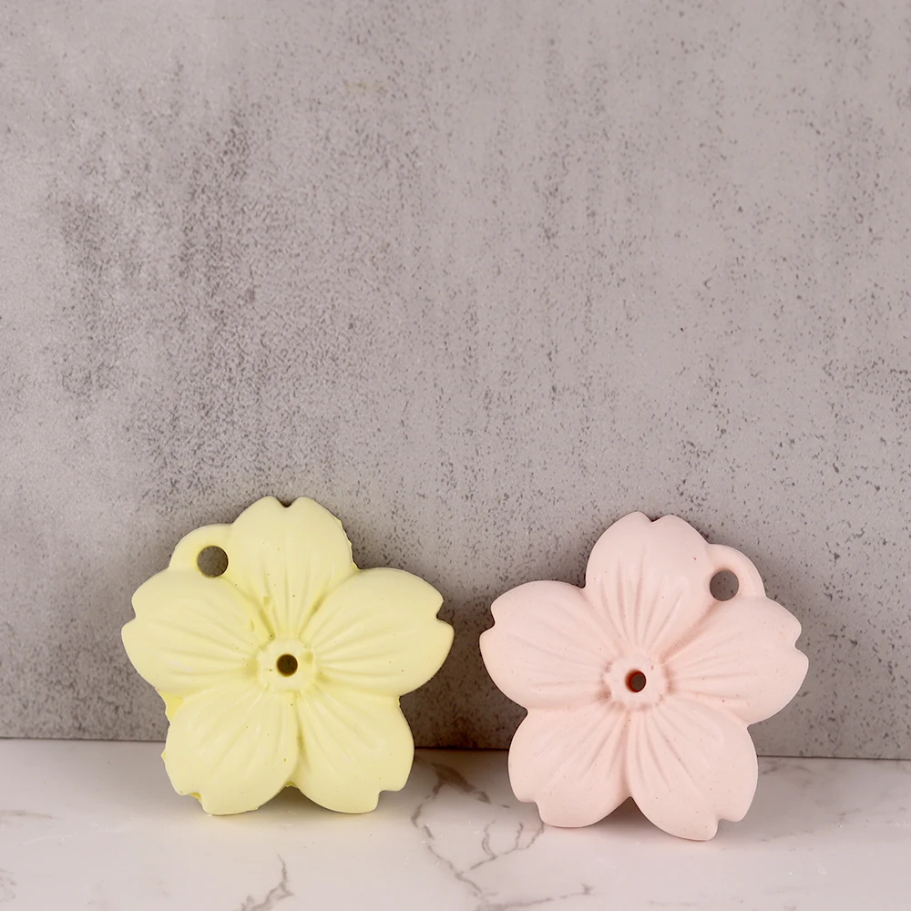Flower Shaped Incense Sticks Holder Silicone Mold DIY Plaster Resin Making Thread Incense Insert Stick Molds Ashes Catcher silicone mold