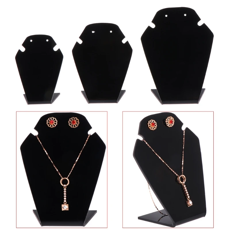 

1 Set Mini Portrait Stud Earrings Necklace Pendant Acrylic Display Stand Jewelry Organizer Jewelry Display Stand Jewelry Props