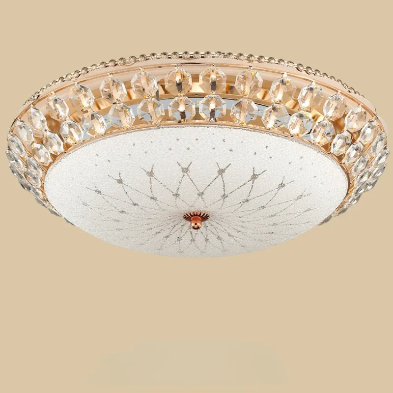 European style LED crystal ceiling light, modern minimalist living room, dining room bedroom creative ceiling light