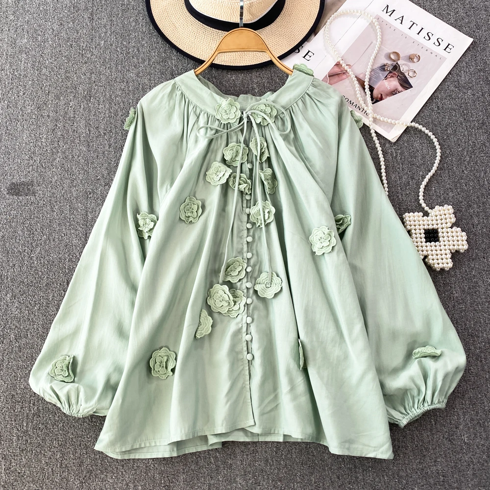 Clothland  Ƽ   콺, ̽   Ҹ ,  ũ м , Blusa Mujer LA877
