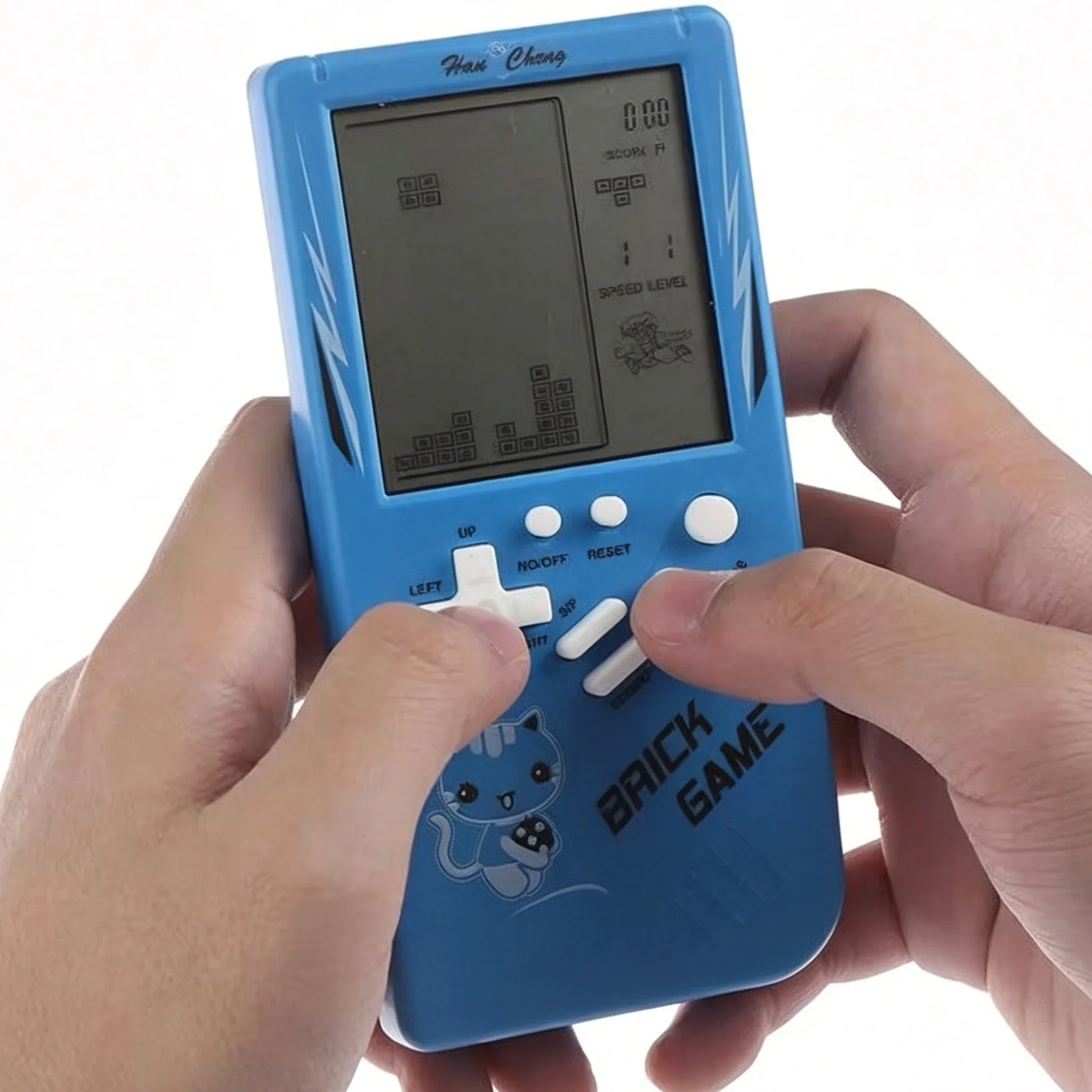 Console di Gioco Portatile Retrò Classica, Giocattolo Elettronico con Grande Schermo per Bambini - immagine 4